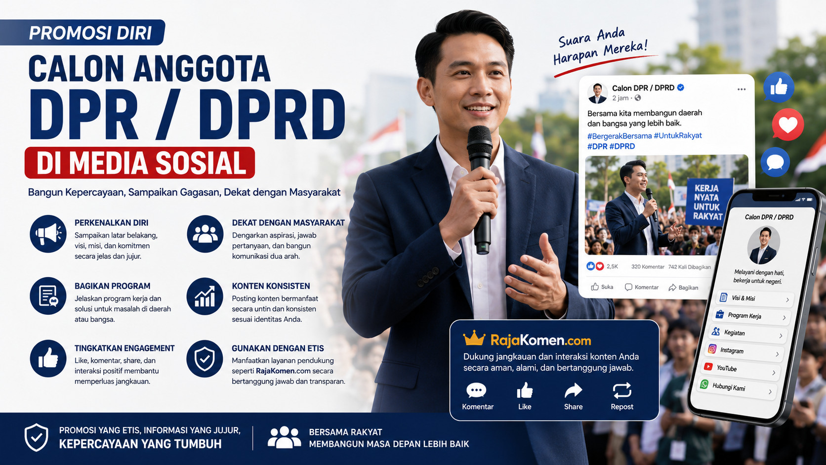 promosi diri calon anggota DPR
